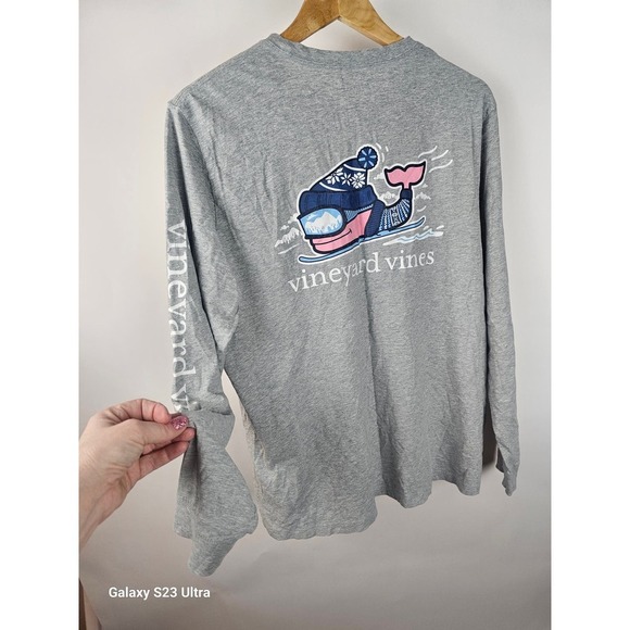 Vinyard Vines, 100% cotton, szM, Downhill Skier, longsleeve t-shirt - Picture 7 of 8